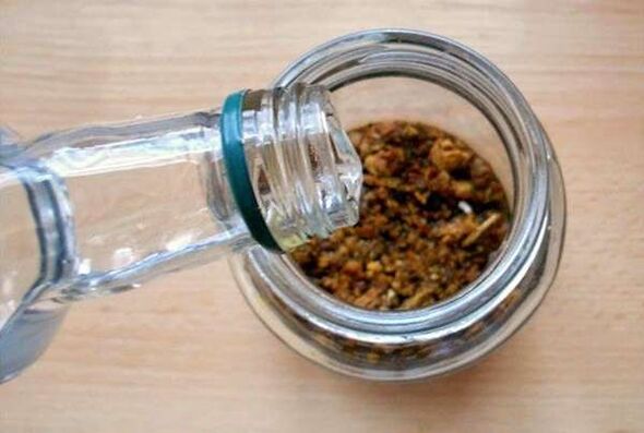 Preparation of a curative infusion on propolis for potency