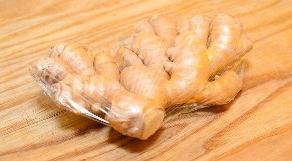 Store the ginger in a vacuum bag